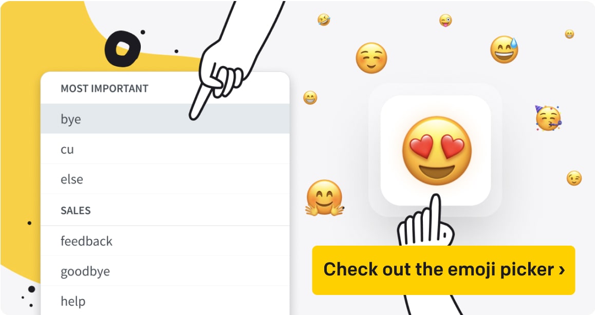 Check out the emoji picker ›